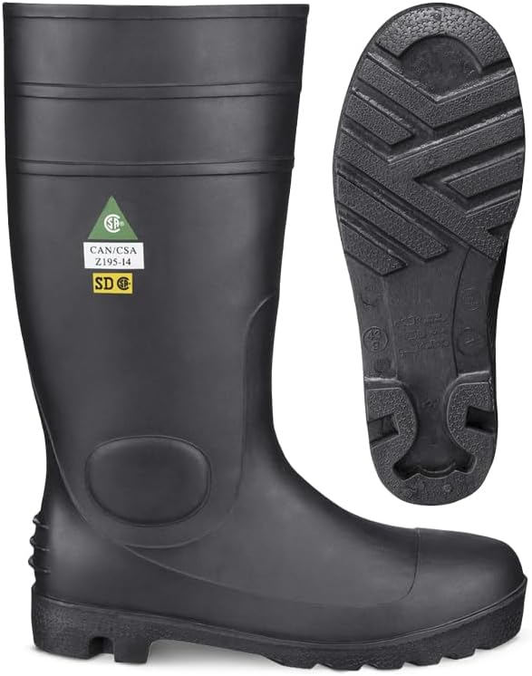 Pioneer V4710170-10 Heavy-Duty Steel Toe PVC Work Boot