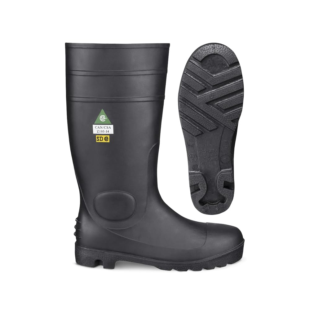 Pioneer V4710170-10 Heavy-Duty Steel Toe PVC Work Boot