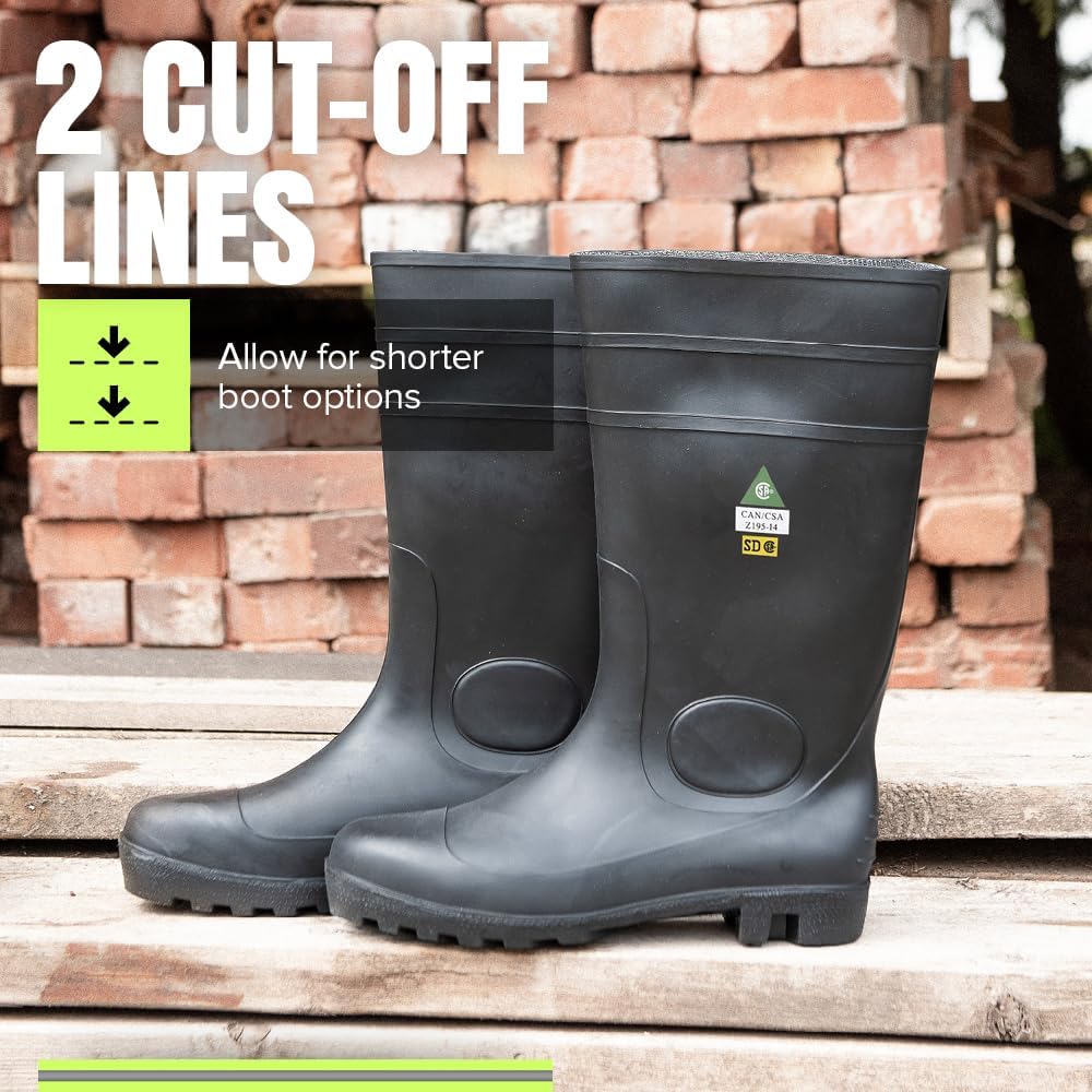 Pioneer V4710170-10 Heavy-Duty Steel Toe PVC Work Boot