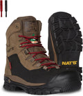 NAT'S S620 Bottes de travail en cuir 20,3 cm – Approuvées CSA avec membrane imperméable